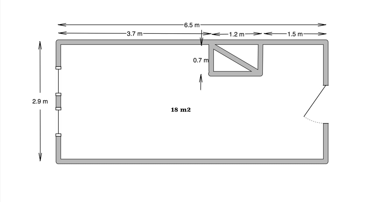Prenájom kancelárie 18 m² – Mäsiarská 50, Košice - 8